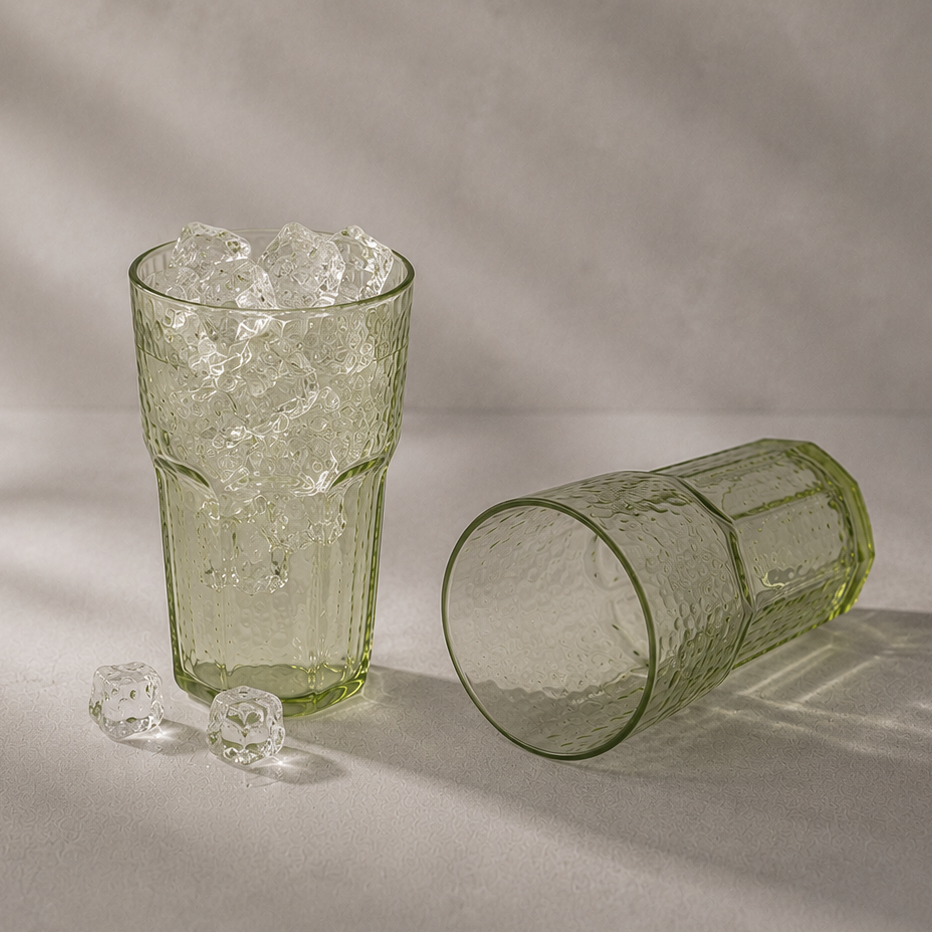 Green Atlas Glass | Set of 6