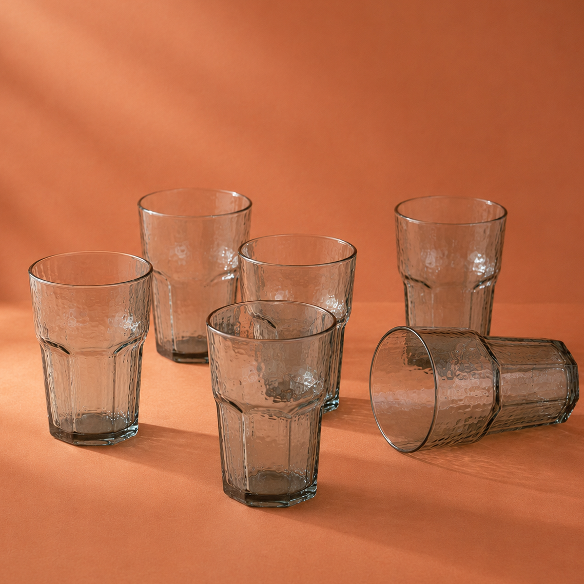 Smoky Atlas Glass | Set of 6