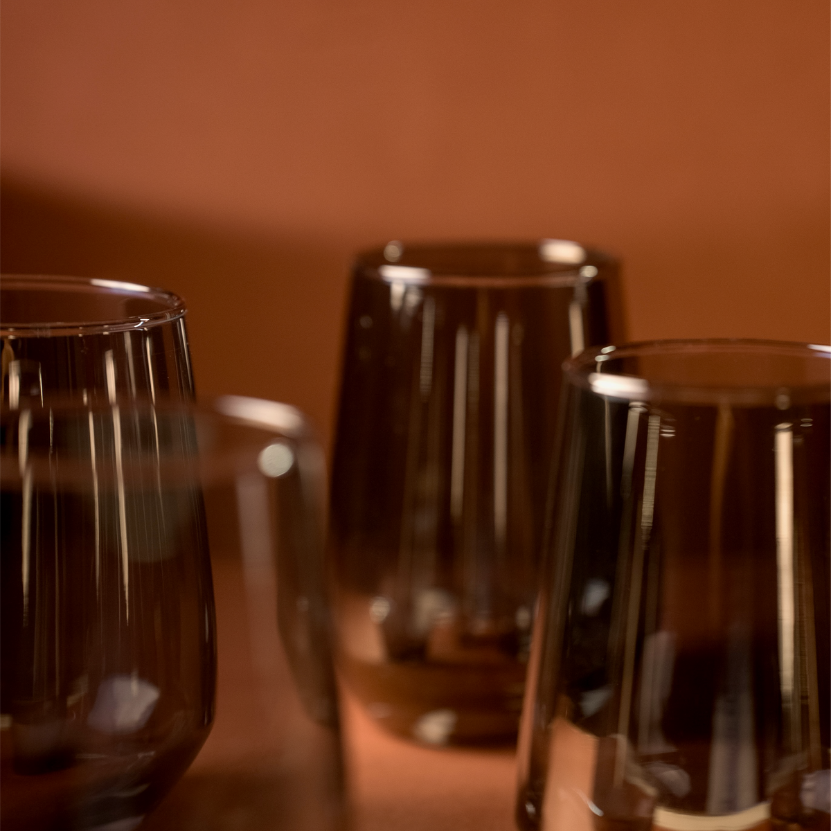 Chrome Cove Glass | Set of 6