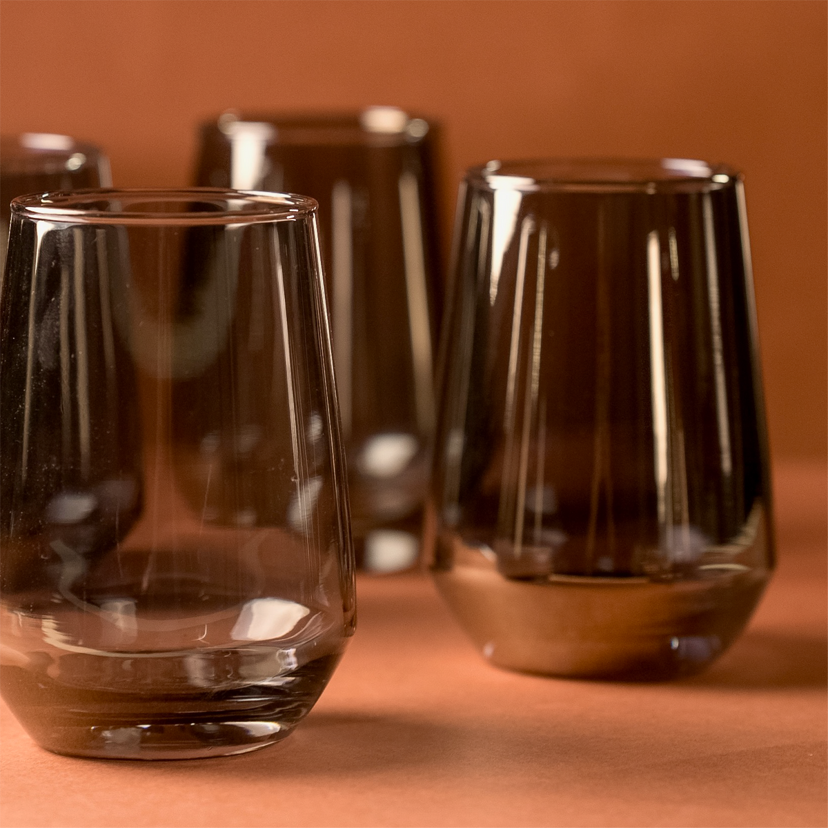 Chrome Cove Glass | Set of 6