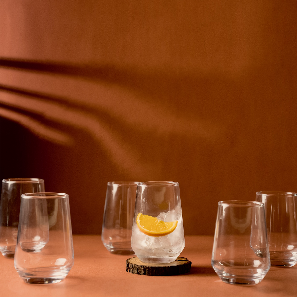 Chrome Cove Glass | Set of 6