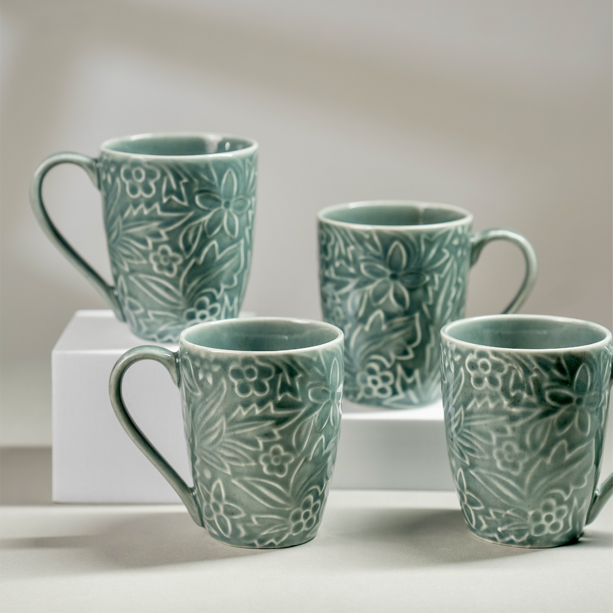 Teal Meadow Mug