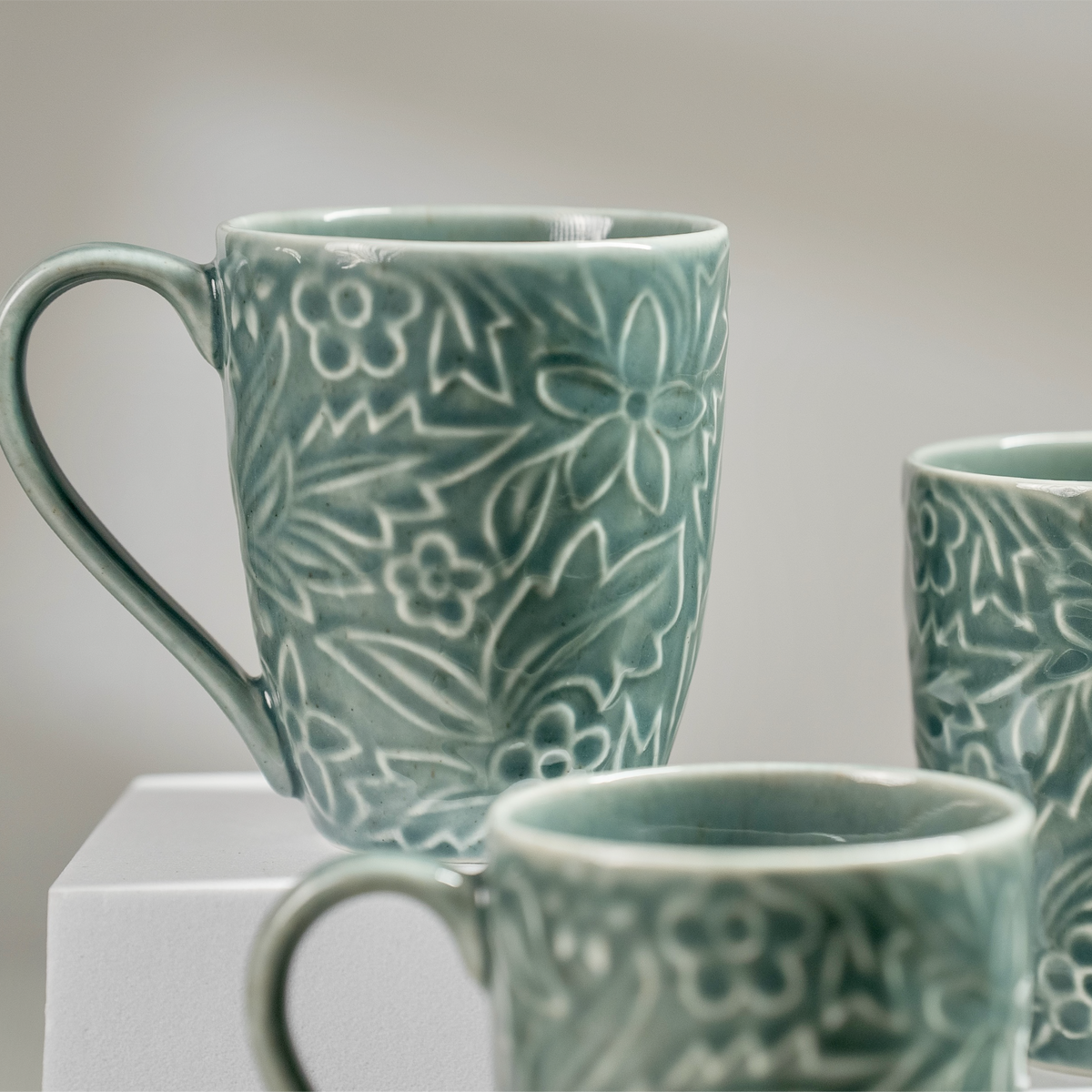 Teal Meadow Mug