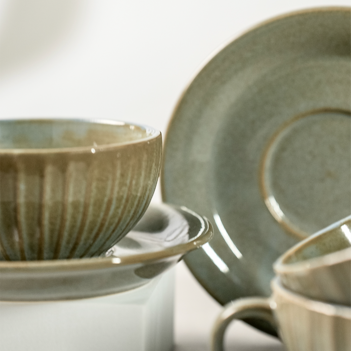 Juniper Cup & Saucer- Set of 2