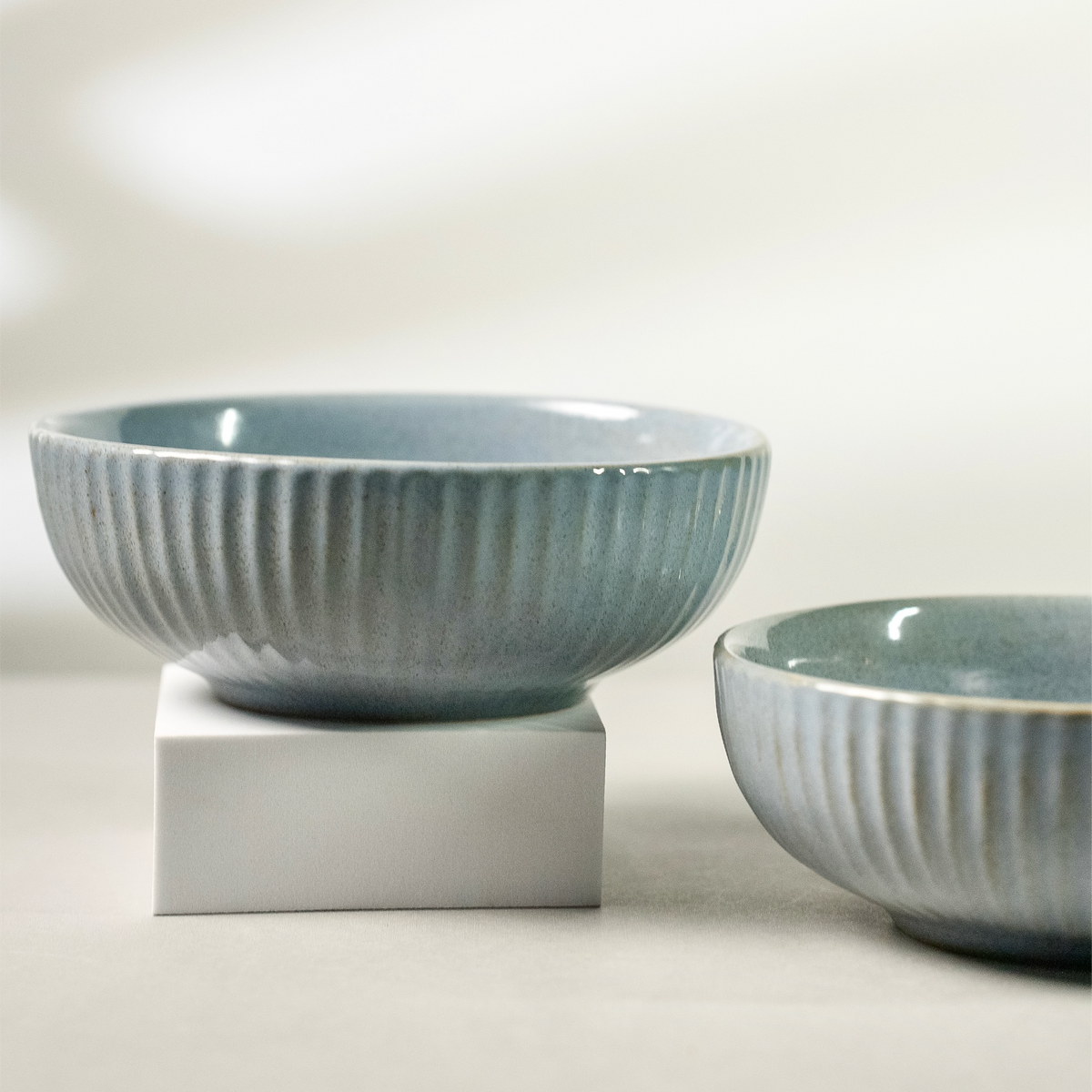 Blue Aurelia Bowl