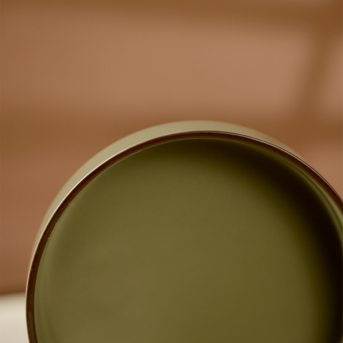 Olive Green Terra Deep Plate